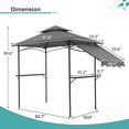 thumbnail image 6 of COBANA 8' x 5' Grill Gazebo with Steel Frame, Waterproof, 6 of 7