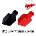 thumbnail image 5 of Battery Terminal Covers Positive Red & Negative Black Flag Cable Boot Insulation, 5 of 5