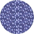 thumbnail image 1 of Ahgly Company Machine Washable Indoor Round Transitional Sky Blue Area Rugs, 8' Round, 1 of 7