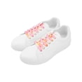 thumbnail image 4 of INSPIRE CHIC 2 Pair Flat Colorful Shoelaces Tie Dye Shoe Laces for Sneakers Boots Pink-Red 100cm/39.37", 4 of 5