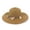 Khaki, variant on Adult Women Fashion Straw Beach Hat Foldable Casual Wide Design Light Head Accessory for Pool Side and Outdoor Black Sun
