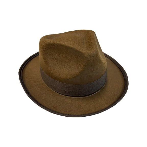 Brown Horror Slasher Fedora Costume Accessory