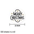 thumbnail image 2 of 500PCS Christmas Stickers Labels Black & Gold Designs Christmas Gift Tags for Winter Party Decor, 2 of 5