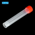 thumbnail image 3 of Unique Bargains 10mL Plastic Test Tubes, 30 Pack Frozen Container Storage Red Screw Cap, Clear, 3 of 6