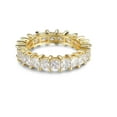 thumbnail image 4 of ADIRFINE 18K Gold Plated 3MM Princess Cut Cubic Zirconia Eternity Band, 4 of 4