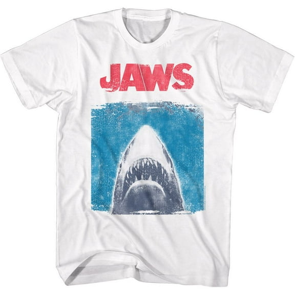 Jaws Simplified Jaws White Adult T-Shirt 6Xl