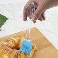 thumbnail image 4 of Brush 20cm Large Transparent Handle Split Silicone Oil Brush High Temperature Resistant Kitchen Soy Sauce Brush Outdoor Q-Style Barbecue Brush(1Pcs) Rkxzt, 4 of 8