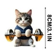 thumbnail image 6 of Fuebueo Christmas Tree Ornaments Cat Hanging Decorations Cat Ornaments for Christmas Tree Ornaments Set,Cat Decor for Cat Lovers Home Decor Gifts, 6 of 6