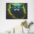 thumbnail image 6 of Balery Fluorescent Wolf Pattern Canvas Decorative Picture – 30x40in Premium Wall Art, Modern Canvas Print for Home Decor（Horizontal）, 6 of 6