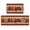 Snowman, variant on Sm:)e Gingerbread Man Snowman Christmas Kitchen Rugs and Mats, 17x29Inch and 17x47 Inch, Non Slip Linen Mat Inside Washable for Porch Patio Hallway, Pink