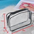 thumbnail image 1 of Bolsa de cosméticos transparente de PVC, bolsa de lavado impermeable, bolsa de almacenamiento de viaje portátil, bolsa de lavado, 1 of 2