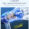 thumbnail image 6 of High Speed Handheld Fan Digital Display,100 Speed Adjustable Airflow Control,USB Rechargeable Portable Mini Fan,Brushless Motor Strong Wind Output,Outdoor Travel Commute Cooling Device, 6 of 8