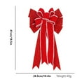 thumbnail image 4 of Christmas Tree Topper Christmas Tree Bows Ornaments Wreath Decorations Big Christmas Tree Bow Toppers for Xmas Decorations Home Outdoor Decor/ Christmas Tree Ornaments Linen Double Bow B, 4 of 7