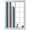Blue, variant on Pink Wood Grain Window Privacy Film, Brown Vintage Mottled Country Stripes Static Cling UV Sun Blocking Heat Control Window Tint Day and Night,Non-Adhesive One Way Windows Privacy Cover 35.4''x78.7''