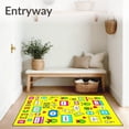 thumbnail image 3 of ODIKA 2'x3' Machine Washable Non-Slip Area Rug, Kindergarten Language Development Fun Classroom Instruction High Traffic Rug, Yellow, 700735, 3 of 7