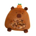 thumbnail image 3 of Muñeco de peluche Baoblaze cojín juguete de peluche bolsa de refrigerio portátil para amantes de las Carpincho, 3 of 8