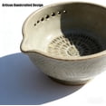 thumbnail image 2 of Handmade Garlic Grater X Herb Bowl,2-In-1 Pottery Herb Stripper Bowl, Different Sizes of Round Holes, Kitchenware for Root Removal, Effortless Kitchen Prep, 2-in-1 Multi-functional Kitchen Tool, 2 of 6