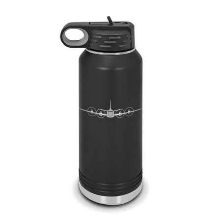 

EP-3E Aries II Water Bottle 32 oz - Laser Engraved w/ Flip Top Removable Straw - Polar Camel - Stainless Steel - Vacuum Insulated - Double Walled - Drinkware - ep3 ep3e variant p-3 orion - Black