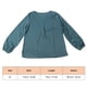 thumbnail image 3 of Camiseta con cuello en V para mujer, manga larga abombada, transpirable, Color puro, holgada, informal, camiseta verde XL Sailing, 3 of 10