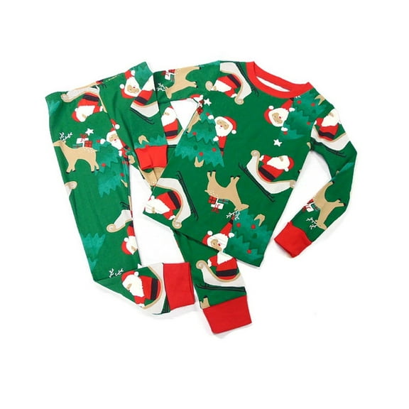 Carter's Toddler Boy's Santa and Reindeer Christmas Holiday Print Pajama Set, Size 2T