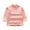 Pink, variant on Boys Girls Fleece Striped Shirt High Neck Long Sleeve Casual Athletic T-shirt Top Kids Warm Shaggy Fall Winter Tee