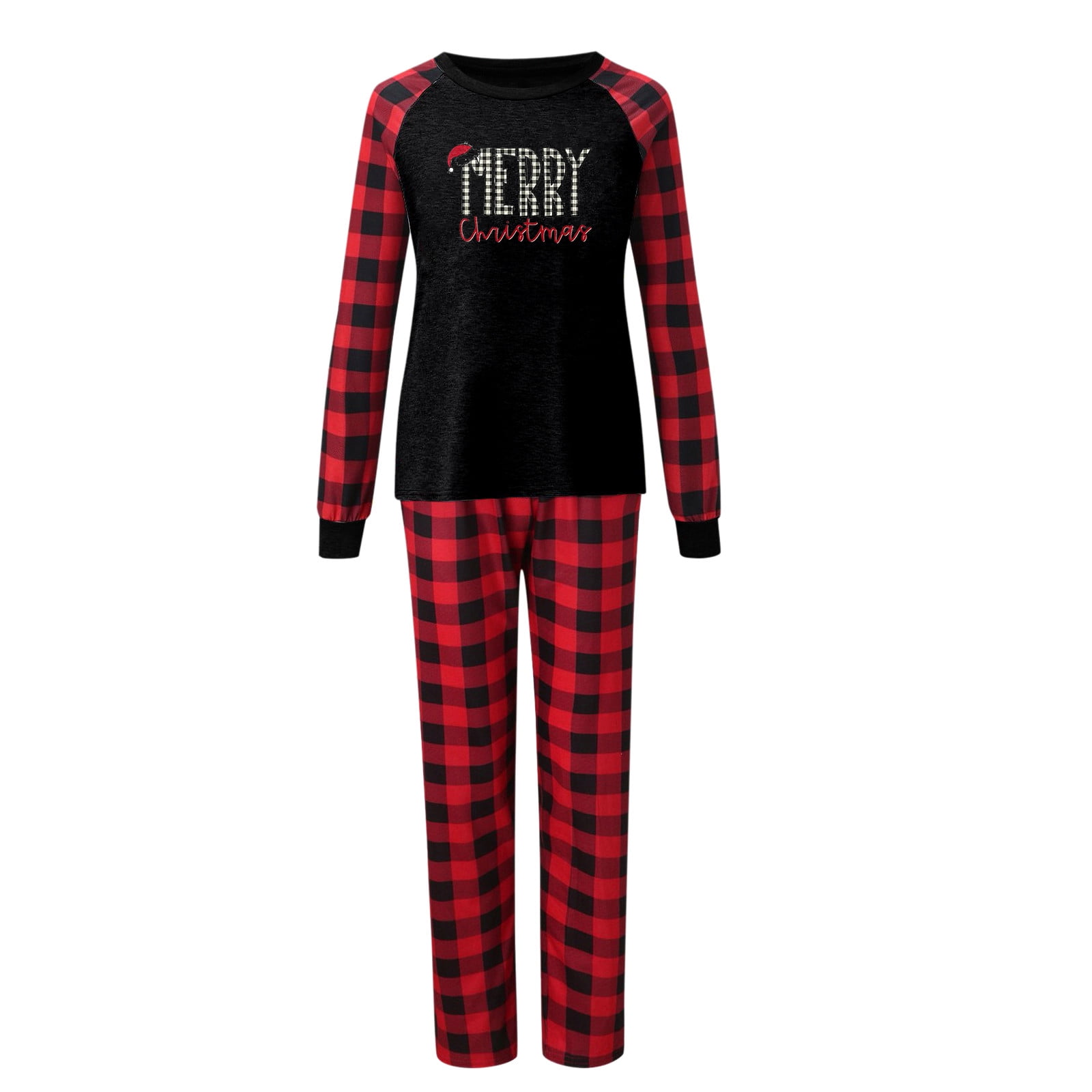 MKLEKYY Halloween Pajamas Christmas Parent Child Printed Homewear Two Piece Top and Pants Set Mom 8359