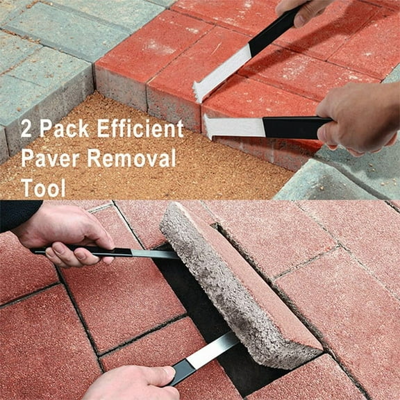 Paver Removal Tool, 2 Pcs Paver Puller Tool , Paver Extractor Tool for Garden, Lawn, Patio,Block & Paver Replacement