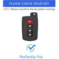 thumbnail image 2 of Key Fob Cover Compatible with Toyota Highlander Avalon Camry Corolla RAV4 2012-2019 4 Button Keychain Case Holder Protector,Blue, 2 of 7