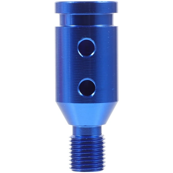 jojofuny 1 Set Automatic Shift Knob Adapter for Car Modification Blue Aluminum Alloy Round Simple Design