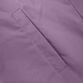 thumbnail image 4 of Fnooota Womens Winter Coats with Hood, Warm Mid-length Zip Front Fleece Liner Winter Outerwear Purple Size XL, 4 of 7