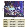thumbnail image 4 of Manta de franela cálida y acogedora con diseño de búhos para sala de estar, dormitorio, cama, sofá, coche, mantas de vellón para todas las estaciones, regalos para niños, adolescentes y adultos, 40 x, 4 of 8