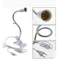 thumbnail image 2 of 2 Pcs Base de Lampe de Table LED E27 Pince Douille d'Ampoule Support de Lampe Col de Cygne Base Clip de Lampe de Table avec Interrupteur Douille de Lampe 360, 2 of 5