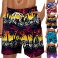 thumbnail image 6 of Men Summer Quick Dry Beach Shorts Casual Gym Fitness Short Pants Breathable Surf Board Shorts Swim Trunks Bathing Suit Swimwear, 6 of 6