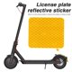 thumbnail image 5 of Ciclismo Adhesivo reflectante para guardabarros trasero de scooter eléctrico para Xiaomi Pro 2 (amarillo) Likrtyny  Para estrenar, 5 of 8