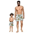 thumbnail image 4 of Styles I Love Summer Family Matching Swimwear Men and Boy Pineapple Print Swim Trunks Beach Pool Swim Shorts, 4 of 7