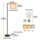 thumbnail image 4 of Lámpara de pie ROTTOGOON Rottogoon LED 9W Beige Lampshade, 4 of 7