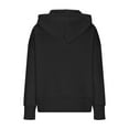 thumbnail image 4 of Htigea Womens Cropped Hoodies Coats Zip Up Sweatshirts Casual Comfy Hooded Jackets with Pockets Fall Y2k Tops Black S, 4 of 5