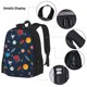 thumbnail image 3 of Balery Space Cartoon Mochila escolar 3 en 1 para niños: mochila resistente con lonchera térmica y estuche para lápices. Mochila escolar para niños y niñas., 3 of 7