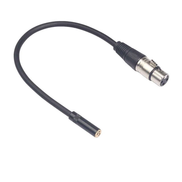 Conector de 3,5 mm a XLR Cable hembra a hembra Cable de audio profesional Micrófonos Altavoces Consolas de sonido Amplificador Eigraketly EL0604-02