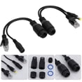 thumbnail image 4 of Cable adaptador POE pasivo de alimentación a través de Ethernet, 12V, inyector divisor, resistente al agua, negro, 4 of 5
