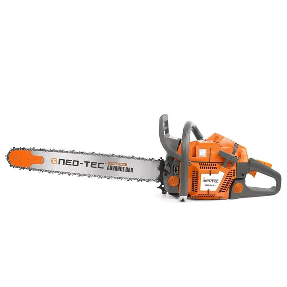 65cc Gas ChainSaw, Chain Saw with 24 Inch Advance Bar and Chain, 3.4KW 4.6HP Gasoline Chainsaw for Professional Wood Work (24 INCH)