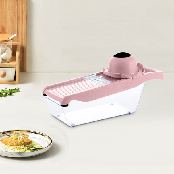 Xihbxyly Cortador de Verduras, Herramienta Versátil para Triturar, Rallador Eficiente, Rebanador Fácil, Ideal para Preparar Comidas, Imprescindible para Chefs Caseros, Material de Calidad Alimentaria