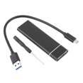 thumbnail image 3 of Graflsoa Boîtier SSD Compact USB 3.1 Type-C M.2 NGFF - Alliage d'Aluminium, Portable et Haute Vitesse, Compatible avec Windows et Mac OS, Comprend Câble de Données et Tournevis, 3 of 7