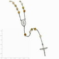 thumbnail image 2 of Stainless Steel Polished Agate Rosary Necklace - 31 Inch - Measures 23.5mm Wide, 2 of 2