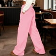 thumbnail image 4 of Women's Casual Trousers And Trousers Solid Color Large Size Running Fitness Sports Pants With Pockets, 4 of 9