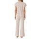 thumbnail image 3 of CONJUNTO DE ROPA DE MUJER DE PUNTO INSPIRADO CHIC, CONJUNTO DE SUDADERAS Y PANTALONES DE PIERNA ANCHA DE 2 PIEZAS, 3 of 5