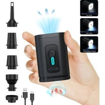 MixMart Electric Air Mattress Pump for Inflatables, Mini Air Pump for Inflatables Portable,with Camping Light for Airbed, Pool Floats,Swimming Ring,Raft Boat Toy,Vacuum Bags