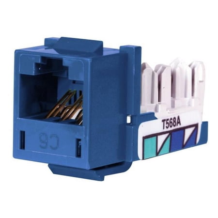 UPC: 0662620825403 | Hubbell Premise Wiring Jack Blue Cat6 Rj45 HXJ6B