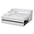 thumbnail image 5 of Baxton Studio Jameson Modern and Transitional White Finished Expandable Twin Size to King Size Daybed with Storage, 5 of 7