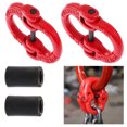 thumbnail image 3 of Ruiboury Red Grade 80 Alloy Steel Hammerlock Coupling Link Connection Hoisting Buckle Hook Hoisting Buckle Strong Durable 1.12T 1Set, 3 of 6